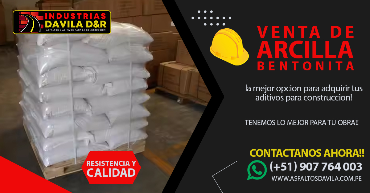 venta de arcilla bentonita