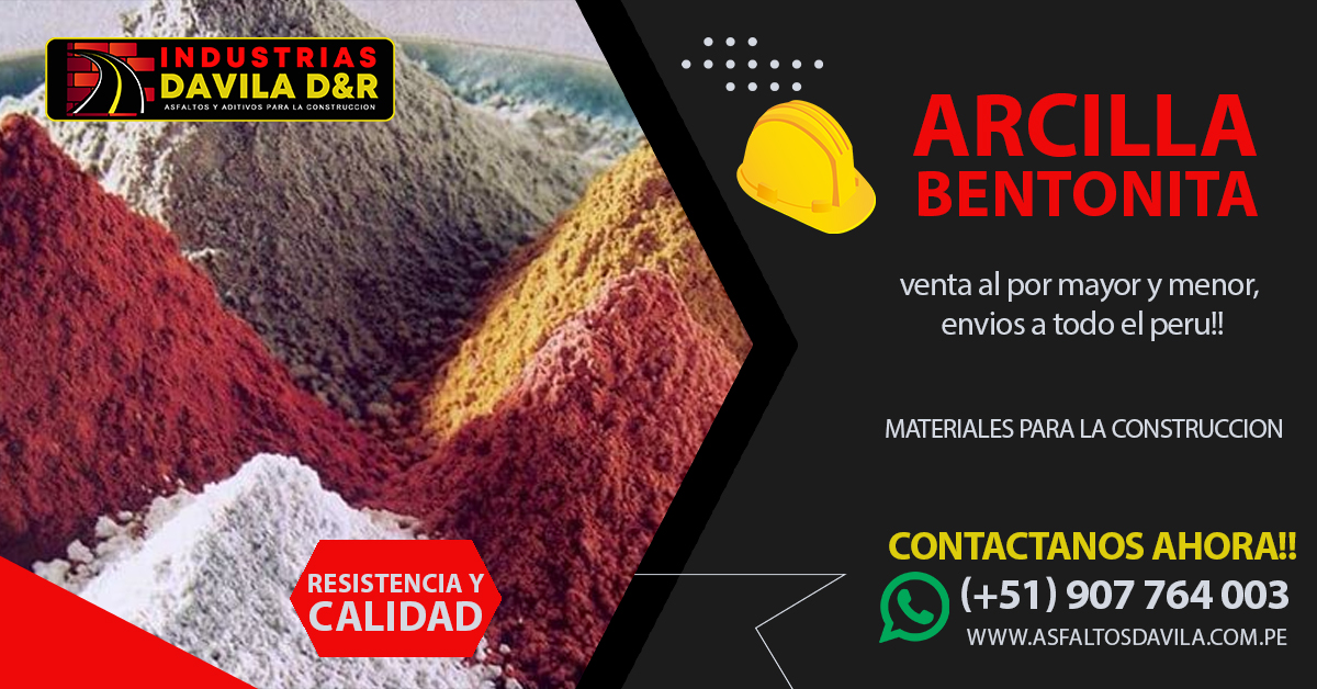 venta de arcilla bentonita en lima peru