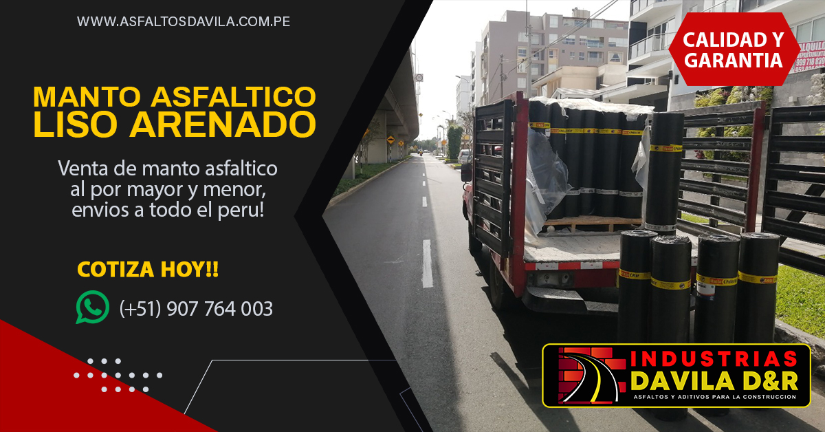 manto asfaltico arenado