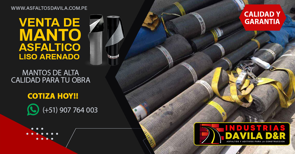 venta de manto asfaltico liso