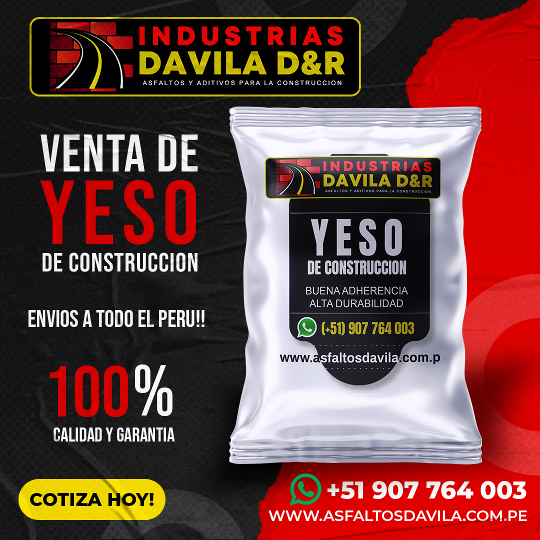 venta de yeso construccion