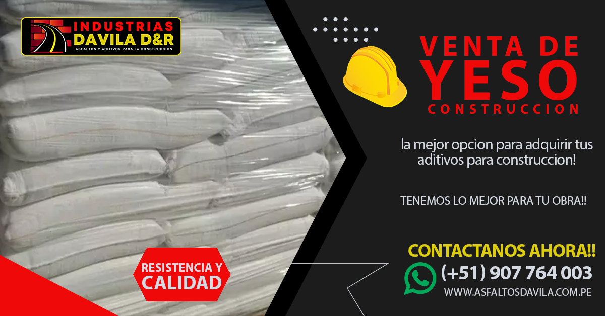 venta de yeso construccion